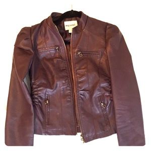 Hip length bomber jacket